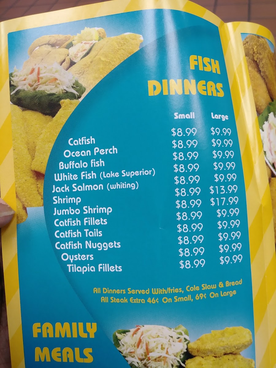 Shark's Fish & Chicken Menu-1