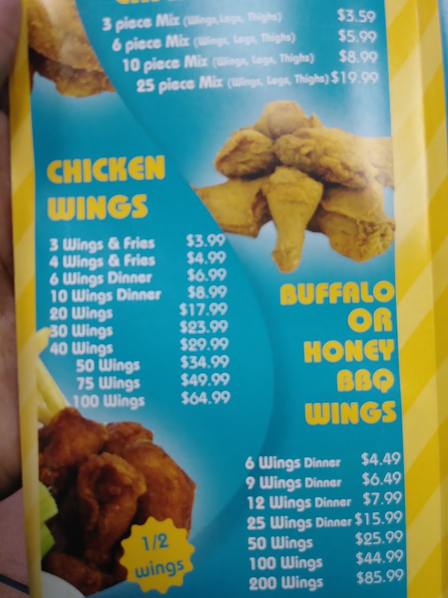 Shark's Fish & Chicken Menu-2